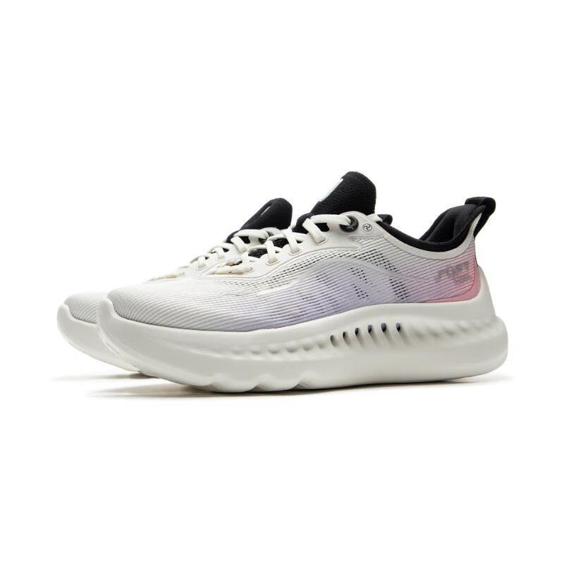 Li-Ning Soft Cool 2 Comfortable Versatile Shock Absorbing Non-Slip Wear-Resistant Low-Top Casual Shoes Women sneaker White Pink Purple AGLV010-6
