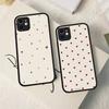 Love Heart Cute Silicone Case For IPhone 16 15 14 13 12 11 Pro Max Plus X XS MAX Shockproof Matte Cover