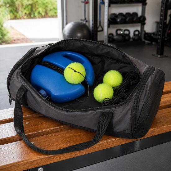 1/2Pcs Tennis Trainer with String Ball, Portable Tennis Solo Practice Rebounder, Tennis Ball Training Equipment for Beginner