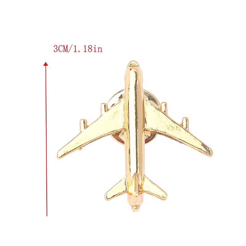 Metal Airplane Brooch Diy  Pin Alloy Badge Vintage Pin Buckle Badge Buckle Jewelry Accessories