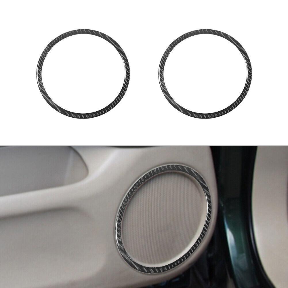 2x Carbon Fiber Interior Front Door Speaker Cover Trim For Lexus RX300 1998-2003
