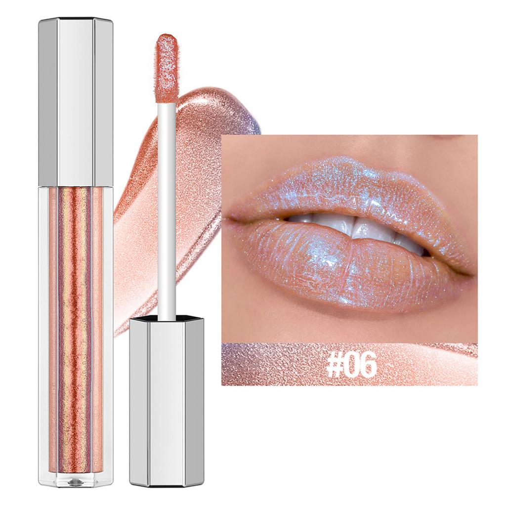 Natural Shine Lip Gloss 1Pc for Women Girls Hydrating Moisturizing with Glittery Pearl Finish Long Lasting Cosmetic Makeup Essential