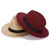 ZHENYUEQI Unisex Autumn/Winter Wide-Brim Felt Fedora Hat