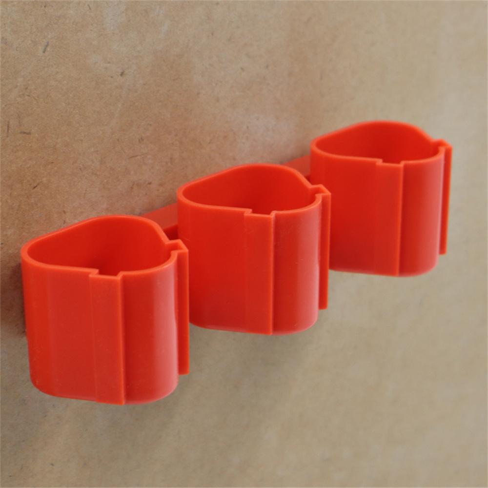 Red Wall Mounted Battery Rack Hanger Holder For Makita Bosch Milwaukee 10.8/12V