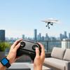 Kit DIY Avião de Papel RC, Módulo Elétrico de Avião com Controle Remoto com Estabilizador Giroscópico, Hélices Duplas, Conjunto de Componentes Lançadores de Aeronaves de Papel para
