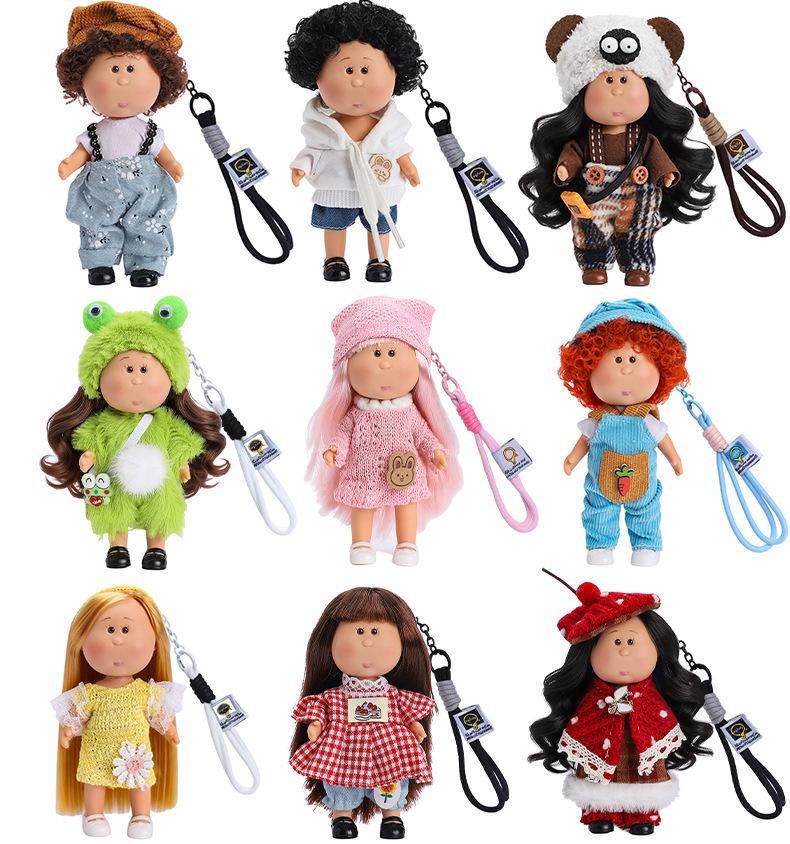 14Cm Mini Potato Doll Mia Figure With Clothing Set Accessories Keychain Pendant Bag Decoration Cute Dress Doll Toy Friends Gifts