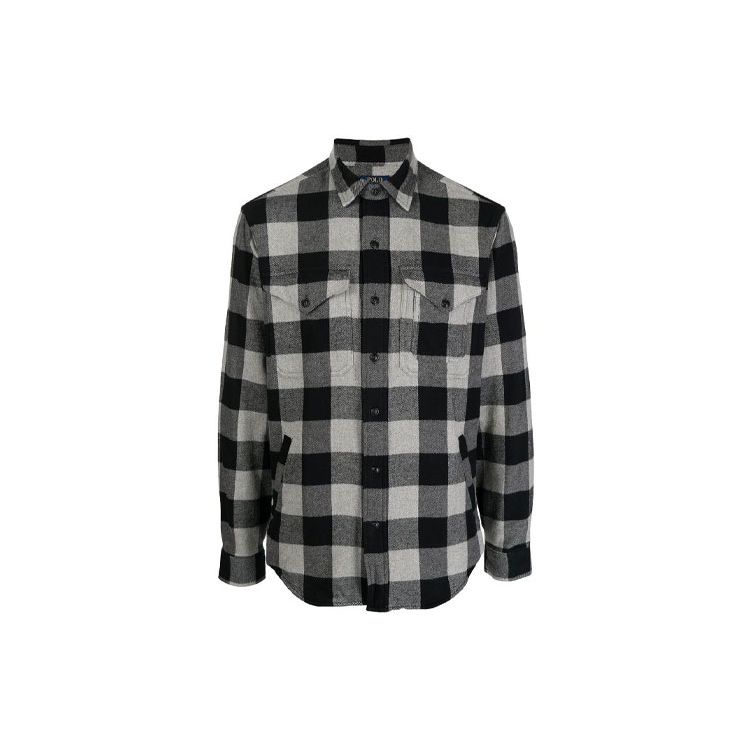 

Polo Ralph Lauren FW21 Plaid Shirt Men shirts Black 710851338-002 XL