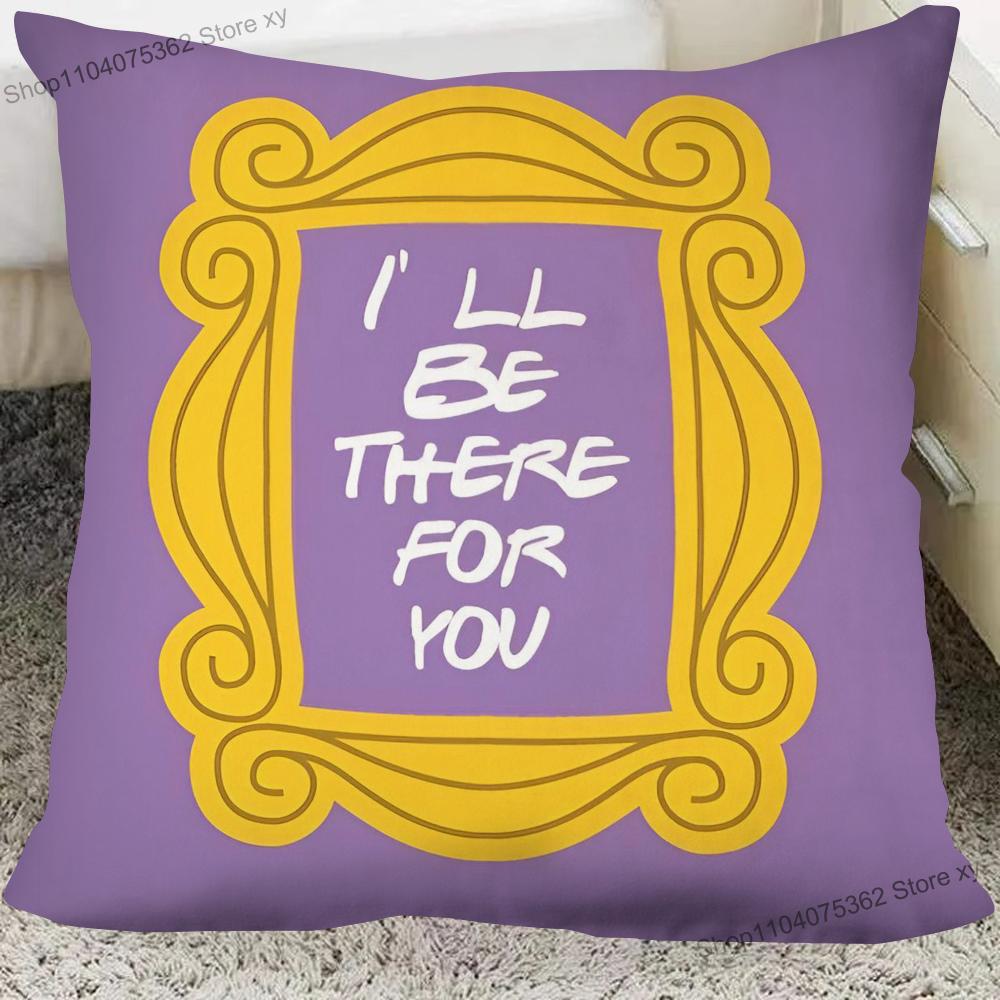 1Pc Classic Tv Series Friends Pillow Case Square Pillow Cushion Cover Bedroom Sofa Room Decoration Casual Pillow Cover