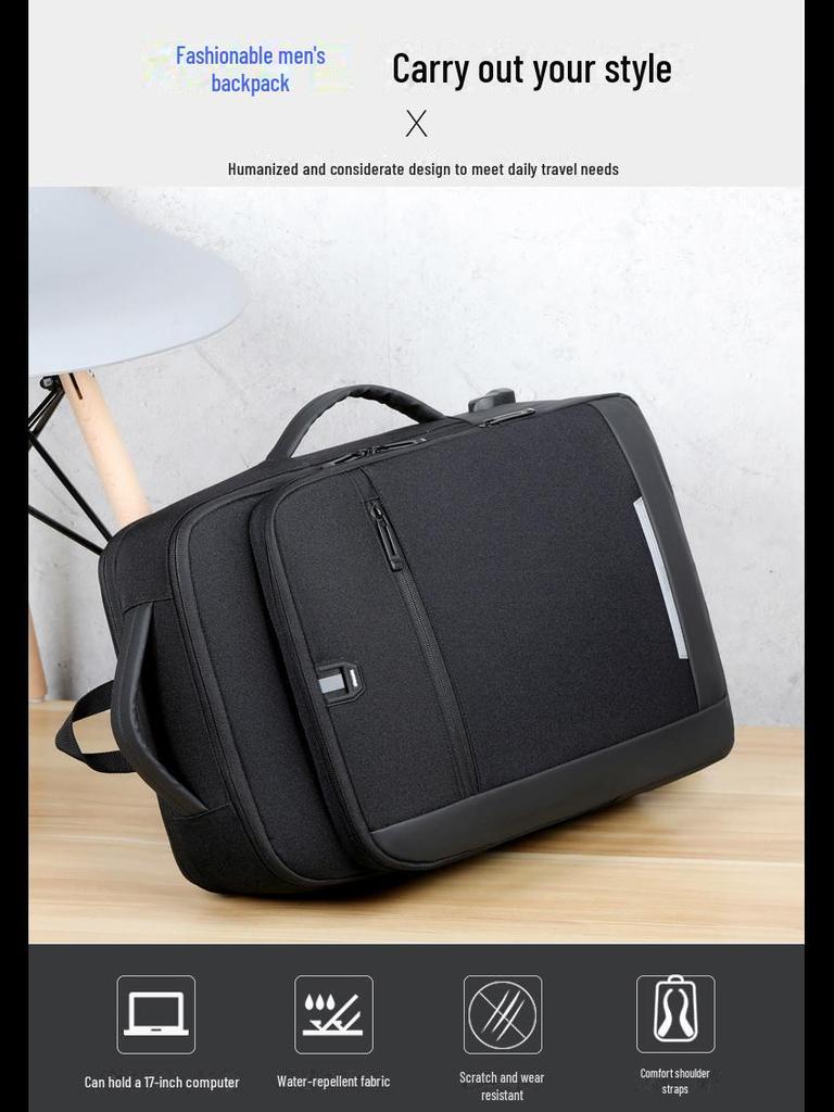 High-End Waterproof Large Capacity Backpack – Unisex Oxford Cloth Travel and Laptop Bag