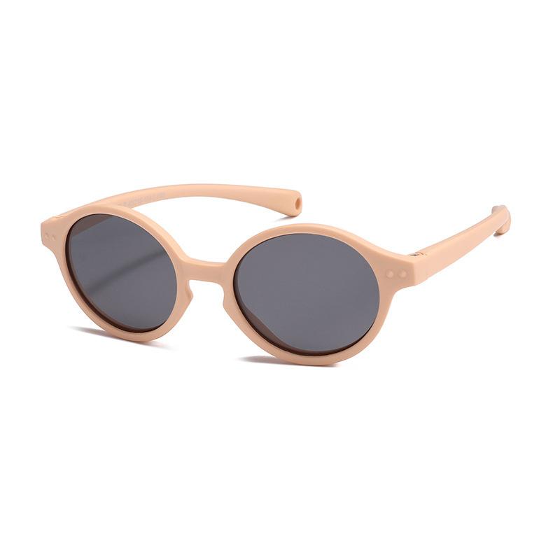 

Childrens Trendy Polarized Oval Frame Sunglasses Summer Outdoor Uv Protection Desert Brown