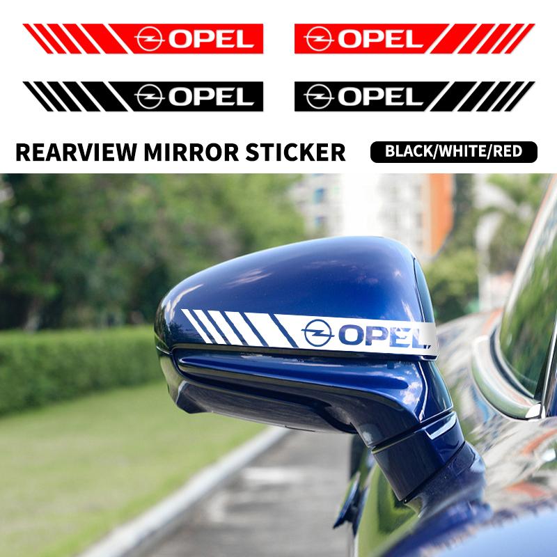 2Pcs Car Rearview Mirror Sticker Decals Auto Exterior Accessories For Opel Insignia Astra Antara Meriva Zafira H G Corsa RL3