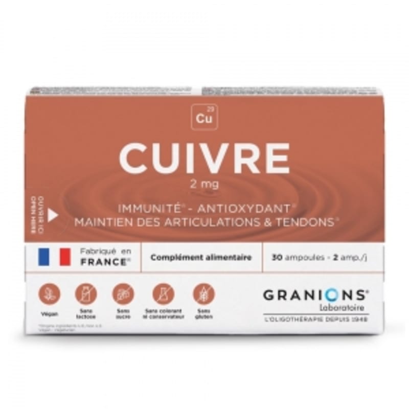 

Granions Copper 2 mg 30 ampoules