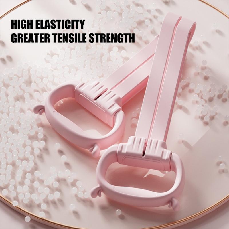 Silicone Exercise Band Pull Rope With Adjustable 4 Tension Settings Fitness Stretch Band For Womens Fitness And Sports