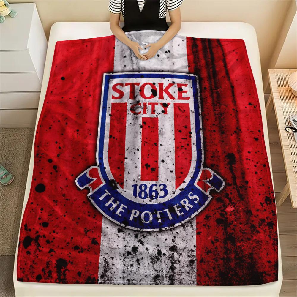 

Stoke City Football Club Print Flannel Blanket, High quality Comfortable for All Seasons, Home Decor, Warmth and Comfort 80cm x 120cm