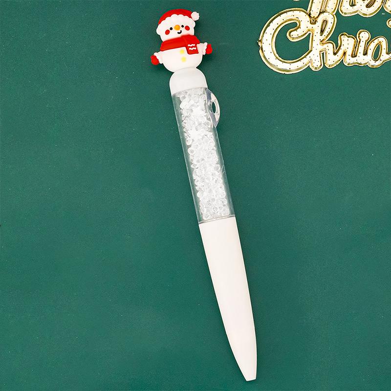 Cartoon Christmas Ballpoint Pen Cute Santa Claus Pen For Student Stationery Gift