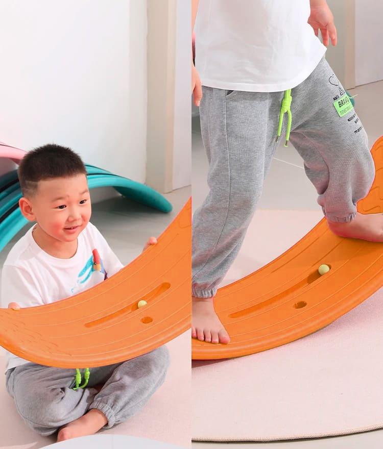 Wobble Balance Board With Ball - Orange