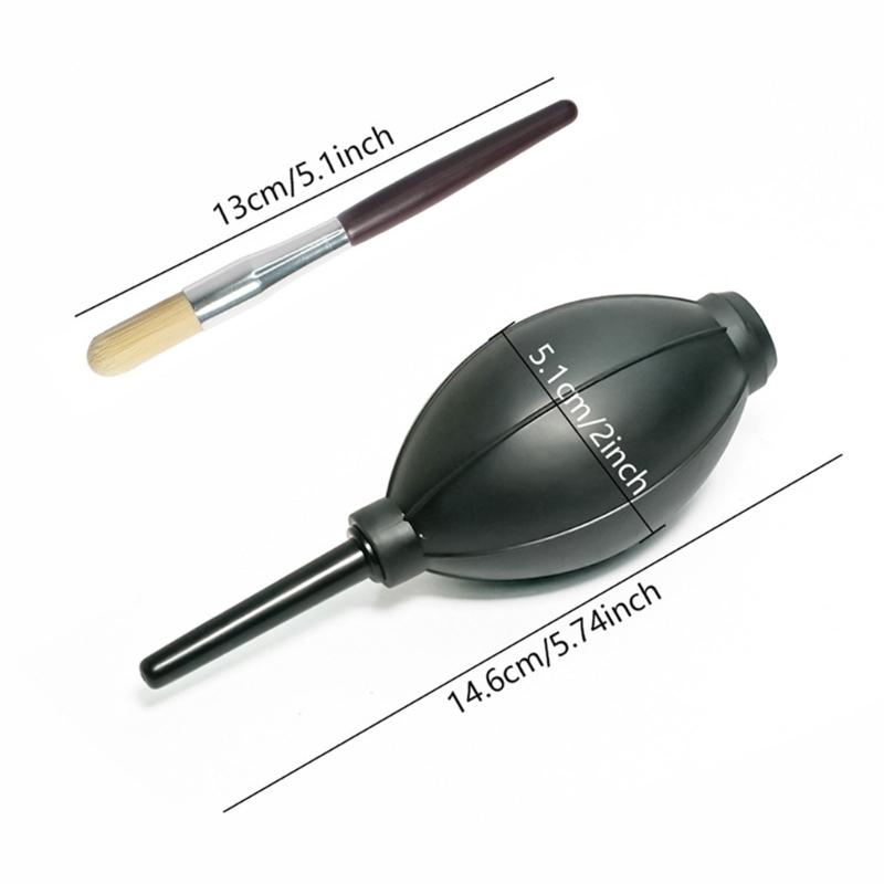 Cleaning Dust Removal Bellows Blowing Balloon with Brush Set for Kitchen Supplies Keep Coffee Machine Clean Coffee Tool