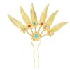 Carvings Hair Stick Colorful Crystal Hairpiece with Sparkling Crystal for Evening Dinner Wear Photo Props
