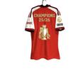 Mens Short Sleeve Football Jersey Premium Fan Edition Striped Design Arsenal Home Match Support