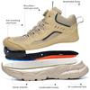 Drehknopf Sicherheitsstiefel Herren Stahlkappenschuhe Durchstichfeste Arbeitsstiefel Schutzschuhe Leichte Sicherheits-Sneaker Herren