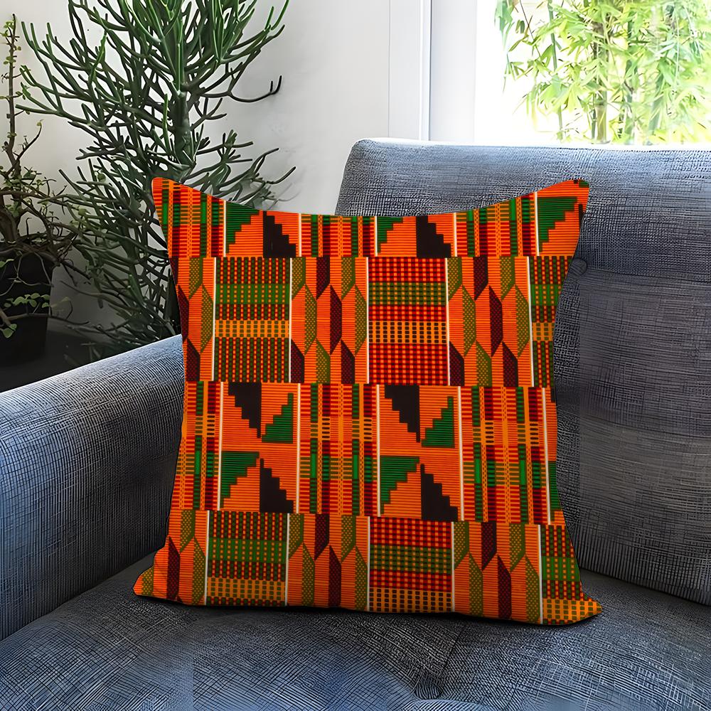 Artistic Background Patterns Cushion Cover Comfortable Reversible Pillow Cover Ideal for Car Sofa Bedroom Beyond