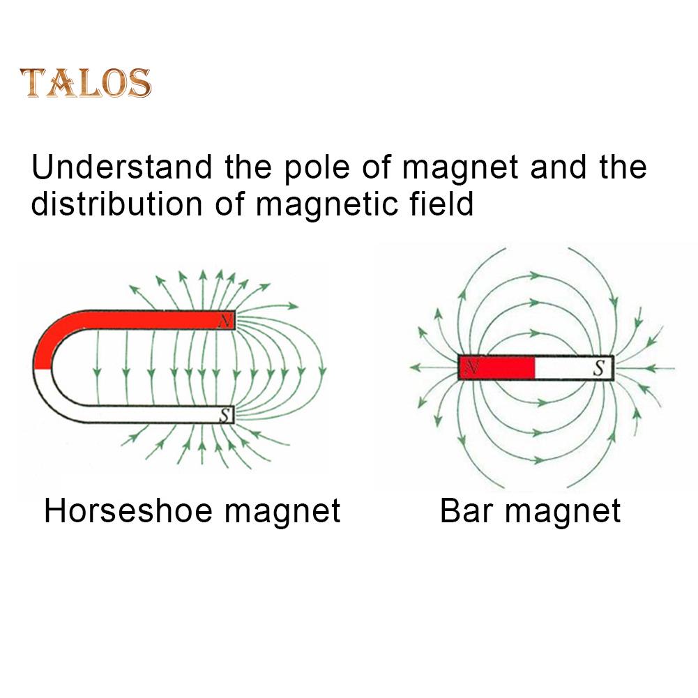 Toys For Boys Girls Bar Ring U-shape Compass Magnet Set Education Science Experiment Tools Kid Toy