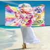 1pc Pretty Cure2 Beach Towel, Comfortable and Thick, and Swimming/Bath/Picnic/Camping Towel, Suitable for Seaside Beaches