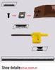 CNC 95° Spring Steel Internal Hole Lathe Tool, D20S-SCLCR09 Boring Bar Holder, 250/300/400 Tool Holders