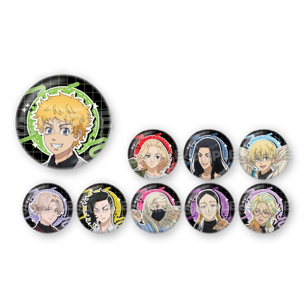 

Tokyo Revengers Trading Hologram Can Badges Shopping Ver. Box of 9
