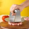 WIKHOSTAR Stainless Steel Smash Burger Press Hamburger Patties Meat Masher Circular Meat Press Mold for Deli Meats Kitchen Accessories