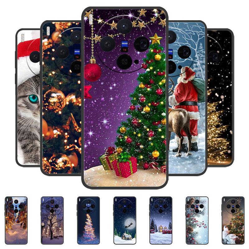 For Vivo X300 X300Pro X200 FE X200Pro X200Ultra X200 Pro Mini X200S Case Christmas Painted Phone Cover Soft Silicone TPU Shell