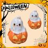 Halloween Couple Spooky Pumpkins Cute Resin Small Ornaments Creative Modeling