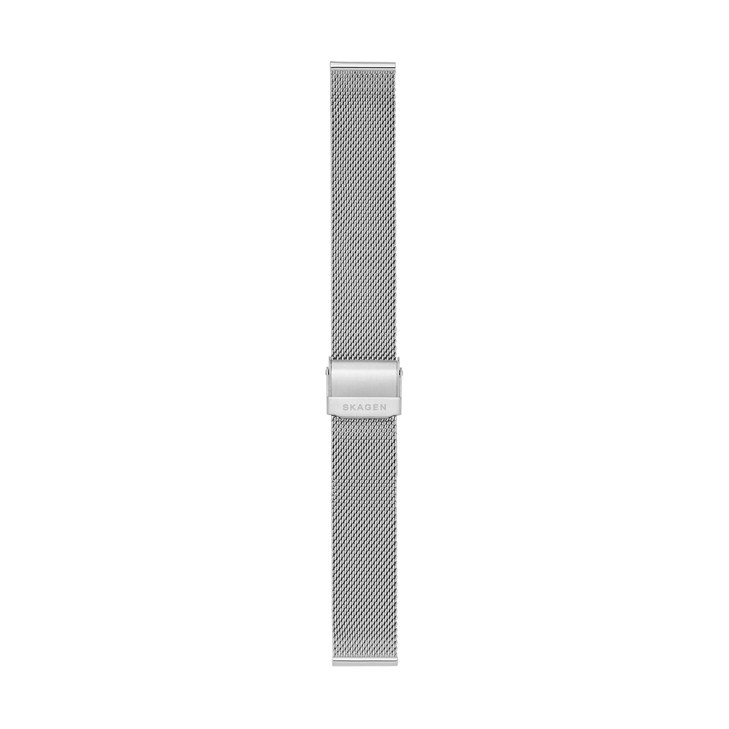 

18mm Silver-tone Steel Mesh Standard Watch Strap