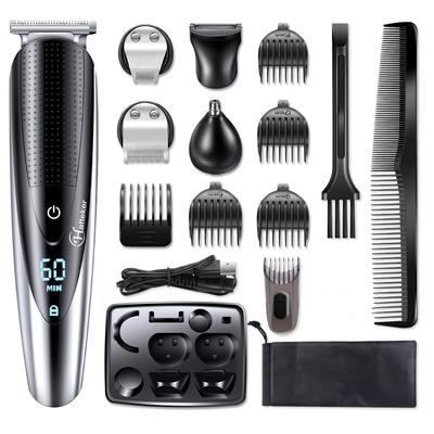 Herren-Haarschneider, elektrisch, 5-in-1-Bartschneider, professioneller Haarschneider, kabelloses Pflegeset