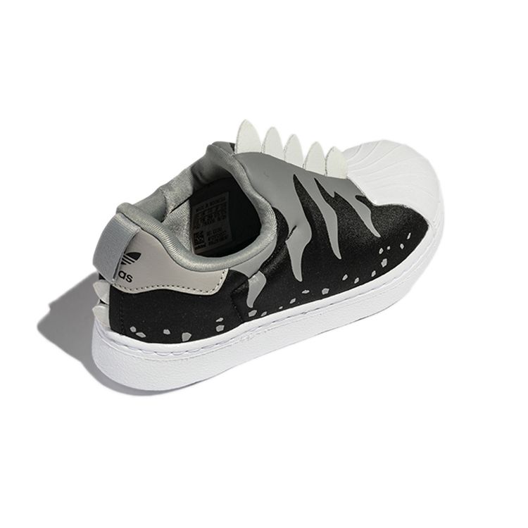 Adidas Originals Superstar 360 Casual Durable Low-Top Skate Shoes Kids Sneakers Black GX3265