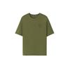 Sports Lifestyle Series Casual Round Neck Comfortable Short Sleeve T-Shirt Unisex Tops Martini-Olive-Green L225U130-05HR