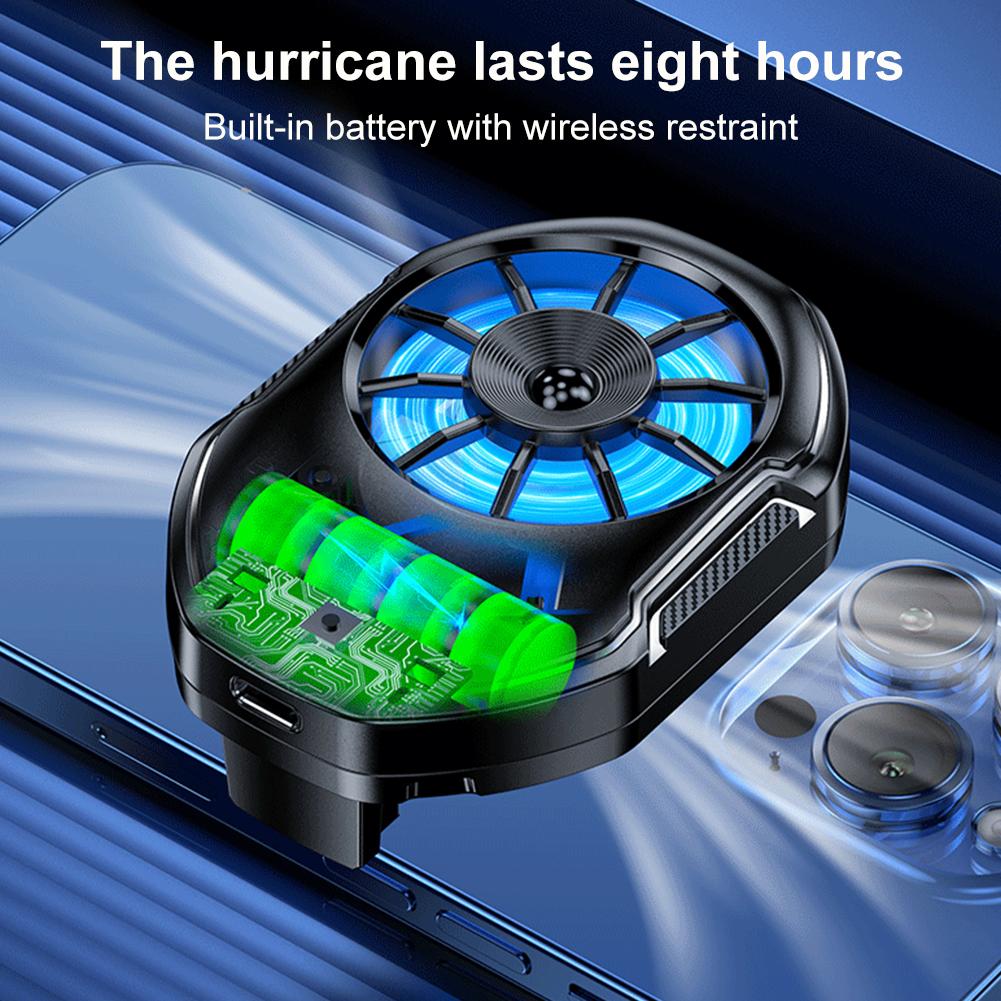 2 Speed Mobile Phone Cooler Mute Phone Cooling Radiator Back Clip Mobile Phone Radiator Cooling Heat Sink For iPhone For Samsung