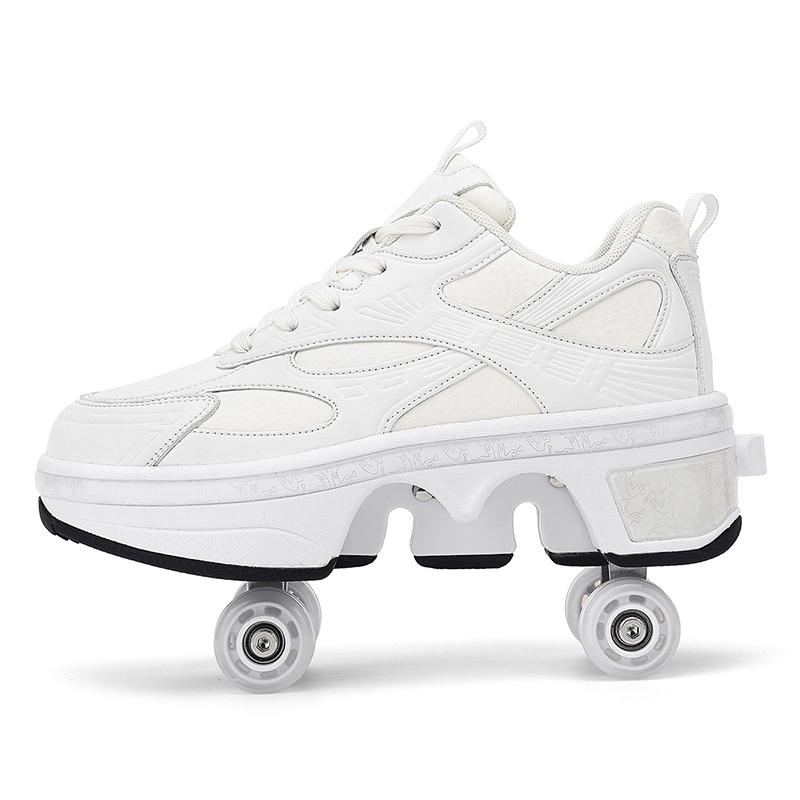 Teenagers /Boys/Girls Skate Shoes Four-wheel Dual-use