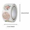 500pcs/Roll Flower Pattern Thank You Stickers, Waterproof Adhesive Labels For Gift, Packaging, And Box Sealing
