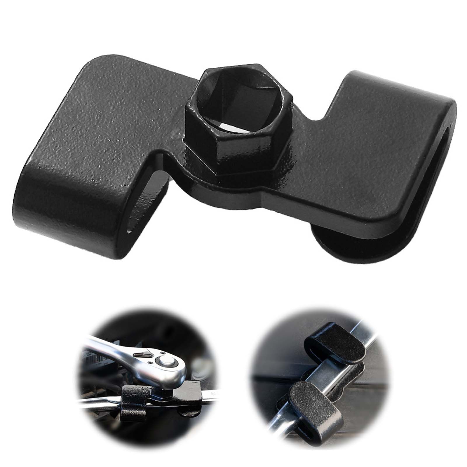 

EsiFare Гаечный ключ Универсальный удлинитель гаечного ключа Трещоточный гаечный ключ Переходник Привод Углеродистая сталь Черный гаечный ключ Инструмент-удлинитель гаечного ключа для закипевшего болта и чёрный