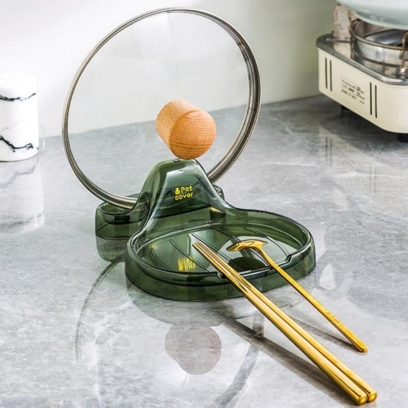 Pot Lid Holders Cooking Spatula Organizer Spoon Rest for Kitchen Counter Kitchen Utensil Gadgets Rest for Spoons Pot Lid