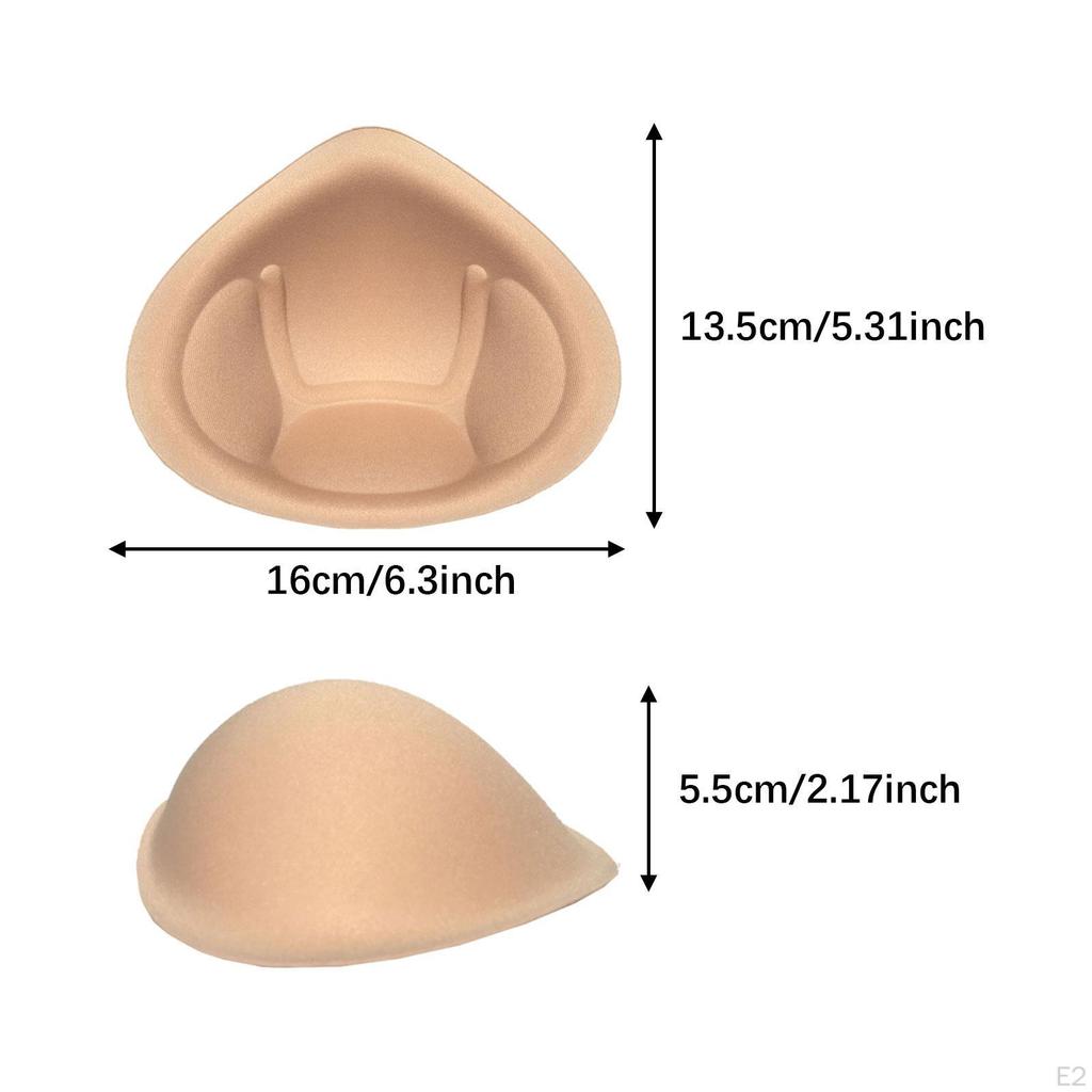1 Pair Bra Pads Inserts Breathable Reusable for Women Soft Breast Enhancers