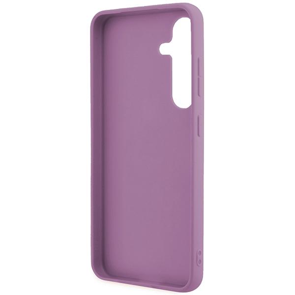Guess Guhcs24Mhggshu S24+ S926 Fioletowy/Purple Hardcase Brokatowy Napis