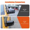 For Ford Ranger  2024 ABS Plastic Car Rearview Side Mirror Cover Wing Cap Exterior Door Trim Adhesive Sticker Parts