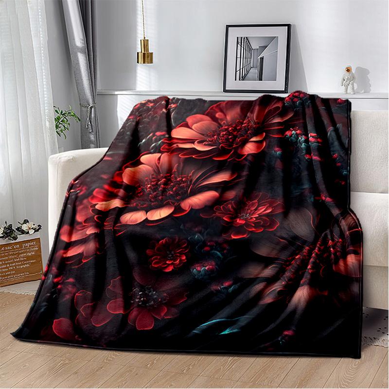 HD Pretty Flower Daisy Rose Chrysanthemum Blanket,Soft Throw Blanket for Home Bedroom Bed Sofa Picnic Travel Cover Blanket Kids