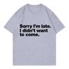 Letter Printed Inspirational Shirt Funny T Shirts Unisex Unisex TShirt Round Neck Short Sleeve Trendy Tee Shirt Stylish Tops