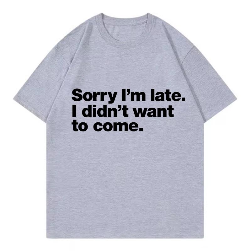 Letter Printed Inspirational Shirt Funny T Shirts Unisex Unisex TShirt Round Neck Short Sleeve Trendy Tee Shirt Stylish Tops