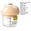 Electric Garlic Chopper Mini Food Processor for Mincing Garlic Meat Quiet Mushroom Shape Compact Kitchen Gadget for Home Cooking