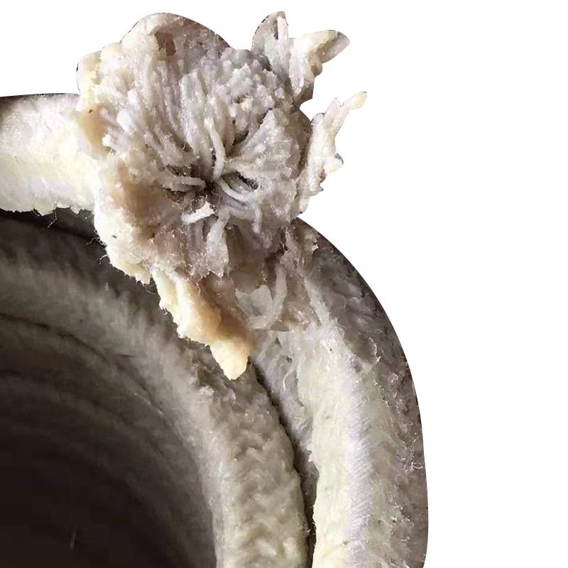 Pure Cotton Yarn Oil-Impregnated Asbestos Packing Rope, Wear-Resistant and Powder-Free, 6x6.
