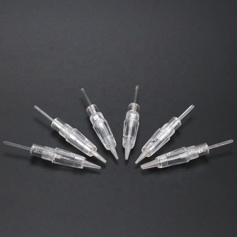 Disposable Integrated Tattoo Needle with Screw Thread for Liner and Shader, Microblading, and Current Meter Needle Tip